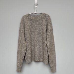 Topshop Women's Crew Neck Sweater - Gray